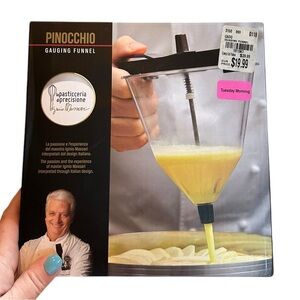 Ghidini Italy Pinocchio Gauging Funnel Liquid or Batter Dispenser NIB Unsealed